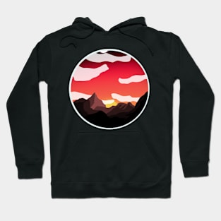 Mountain scene Hoodie